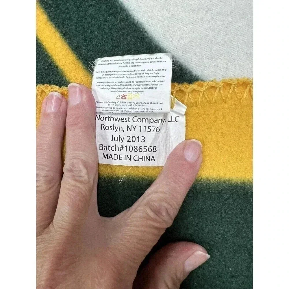 2013 Green Bay Packers Northwest Company Throw Blanket 62.5